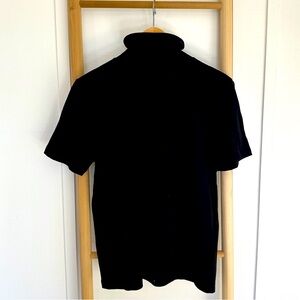 Zara black short sleeve knit turtleneck
